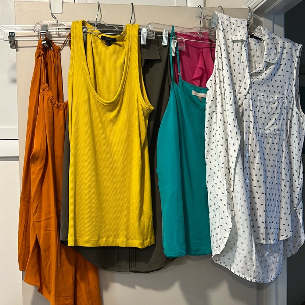 Women’s tank top bundle. Zara, j crew, banana republic